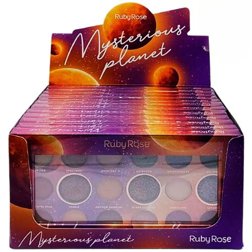 Paleta de Sombras Mysterious Planet Ruby Rose HB-1063 - Box c/ 12 unid