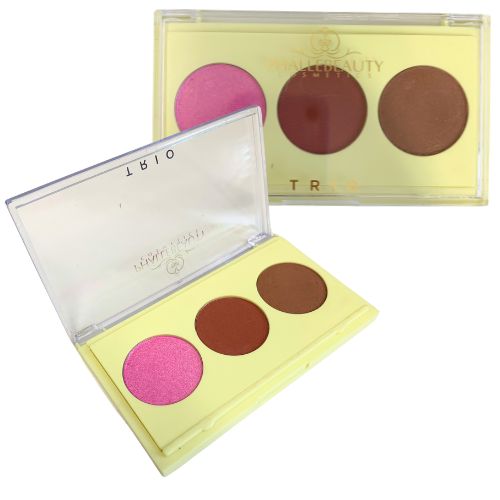 Paleta Trio Contorno, Iluminador e Blush #DivaFabulosa Phállebeauty PH0321