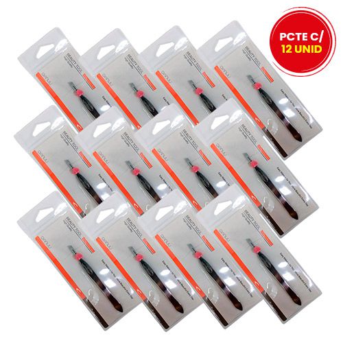 Pinça para Sobrancelha LUA155022 - Pcte c/ 12 unid