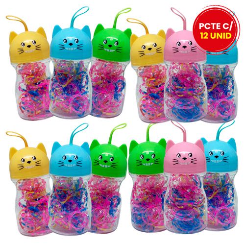 Elásticos para Cabelo ENL690-3 - Pcte c/ 12 unid