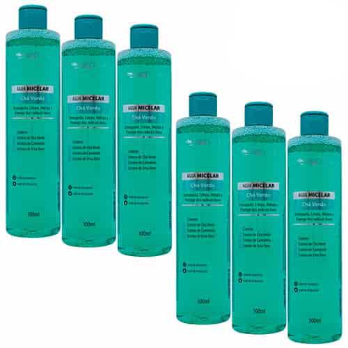 Água Micelar Chá Verde Max Love - Kit c/ 06 unid