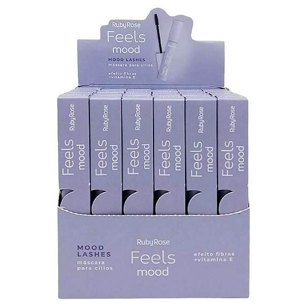 Máscara para Cilios Feels Mood Ruby Rose HB-510 - Box c/ 24 unid