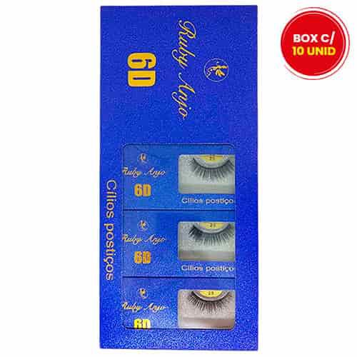 Cílios Postiços 6D Ruby Anjo RA-085 - Box c/ 10 unid