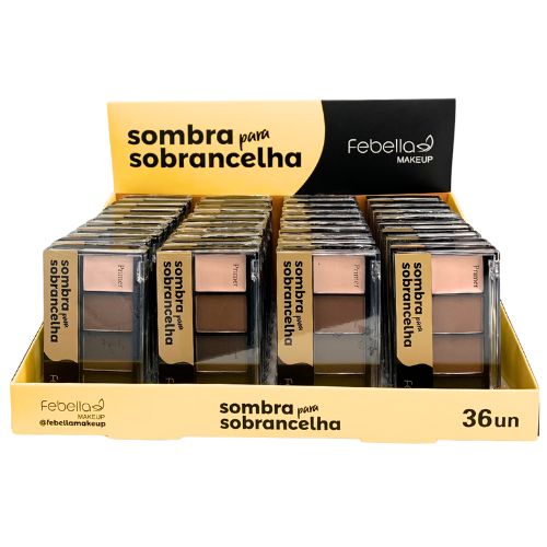 Sombra para Sobrancelha Febella SS2021 - Box c/ 36 unid