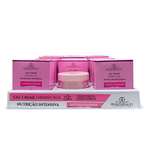 Gel Creme Hidratante Facial Nutrição Intensiva Phállebeauty PH0563 - Box c/ 22 unid