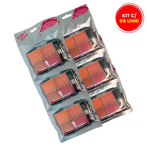 Estojo 4 Blushes Vivai 4043.1.1 - Kit c/ 06 unid