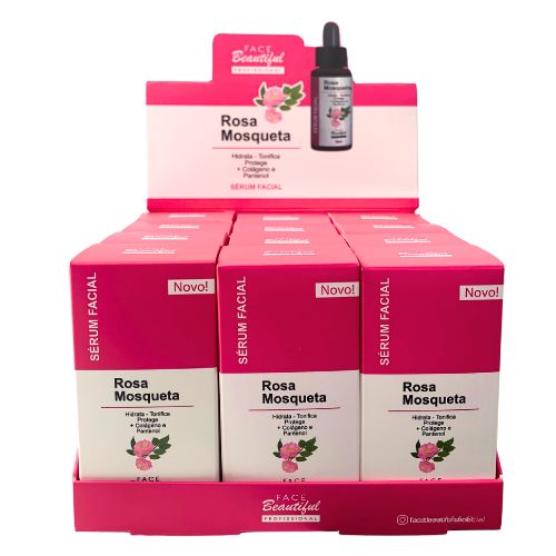 Sérum Facial Rosa Mosqueta Face Beautiful FB247 - Box c/ 12 unid
