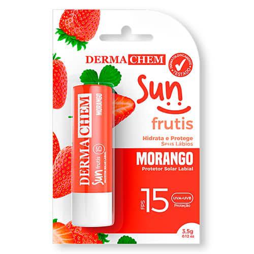 Protetor Solar Labial FPS 15 Sun Frutis Morango Dermachem