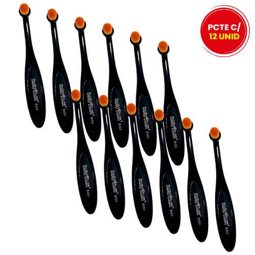 Pincel Profissional Redondo de Precisão Linha B Macrilan B404 - Pcte c/ 12 unid