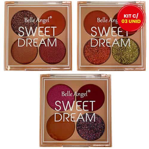 Quarteto de Sombras Sweet Dream Belle Angel B109 - Kit c/ 03 unid