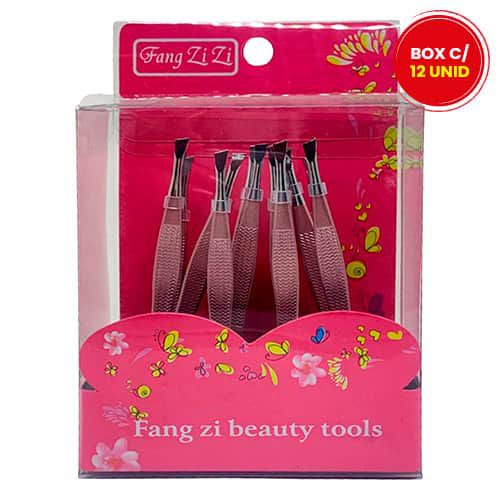 Pinça para Sobrancelhas Chanfrada SM067-214-5-4 - Box c/ 12 unid