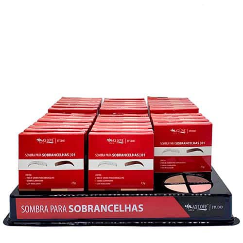 Sombra para Sobrancelhas Cor 01 Max Love - Box c/ 36 unid