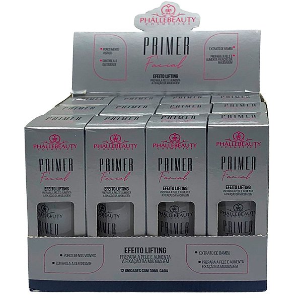 Primer Facial Efeito Lifting Phállebeauty PH0160 - Box c/ 12 unid