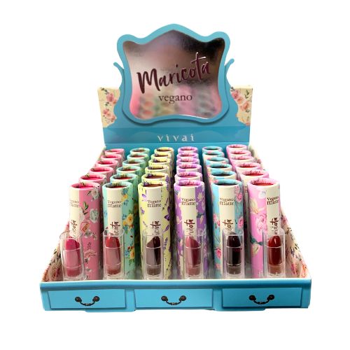 Batom Bastão Matte Vegano Maricota Vivai 3024.4.1 - Box c/ 36 unid