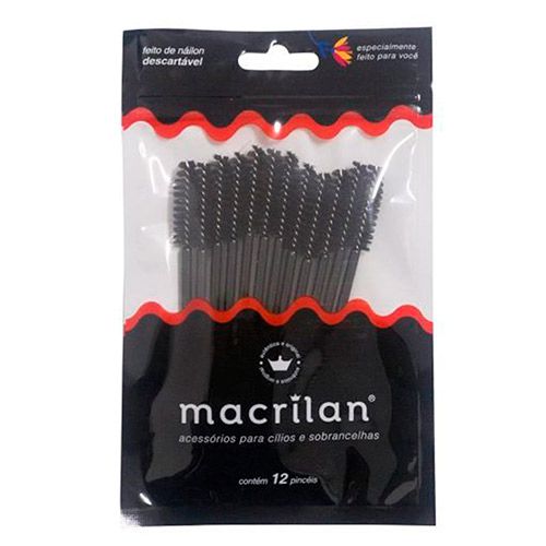 Escovas para Cílios e Sobrancelhas com 12 unidades Macrilan EJ302