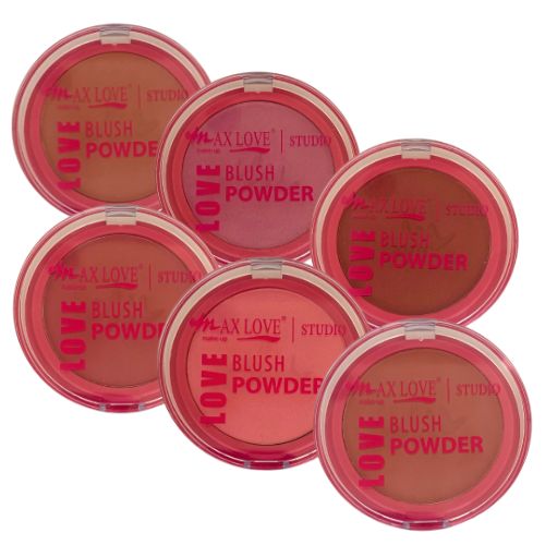 Blush Powder Cor 100 ao 105 Max Love - Kit c/ 06 unid