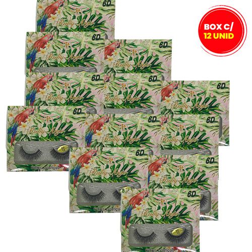 Cílios Postiços 6D Ruby Anjo RA-190 - Box c/ 12 unid