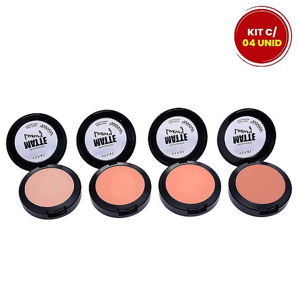 Pó Compacto Matte Luxury Vivai 1013.4.1 - Kit c / 04 unid