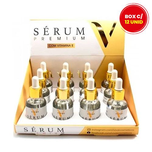Sérum Facial Premium com Vitamina E Vivai 5032.5.1 - Box c/ 12 unid