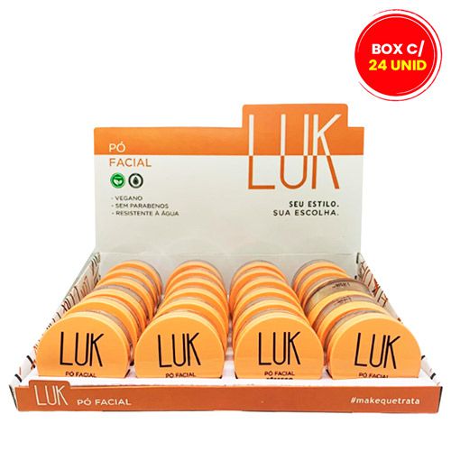 Pó Facial Pêssego Luk PAUND30 - Box c/ 24 unid