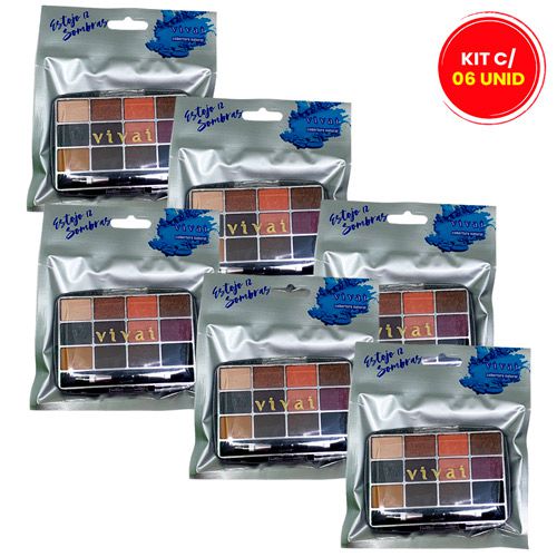 Estojo 12 Sombras Vivai 4045.9.1 - Kit c/ 06 unid