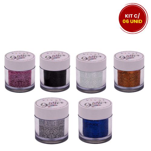 Glitter Solto Joga + Glitter Vivai 1027.8.1 - Kit c/ 06 unid