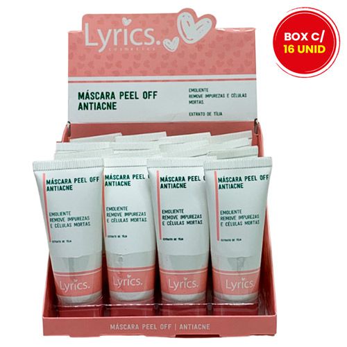 Máscara Facial Peel Off Antiacne Lyrics LY0154 - Box c/ 16 unid