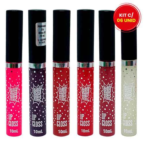 Lip Gloss Super Poderes LGSP - Kit c/ 06 unid
