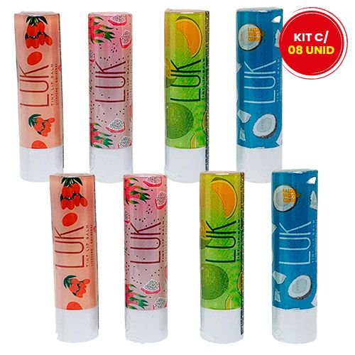 Lip Balm Tint Luk LU005 - Kit c/ 08 unid