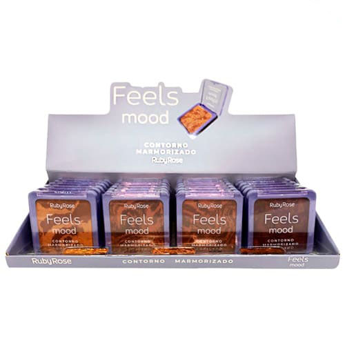 Contorno Marmorizado Feels Mood Ruby Rose HB-7527 - Box c/ 24 unid