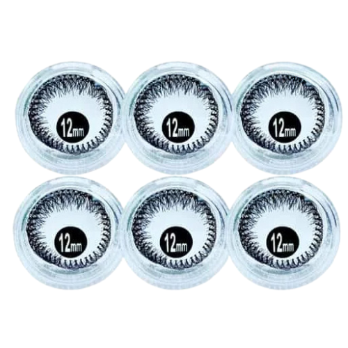 Cílios Postiços Tufo 12mm DF-CI031017-04-03/QBM670-3 - Kit c/ 06 unid