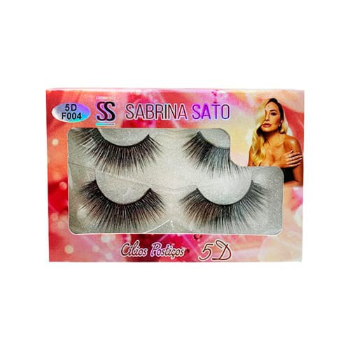 Cílios Postiços com 02 Pares 5D F004 Sabrina Sato SS-1739