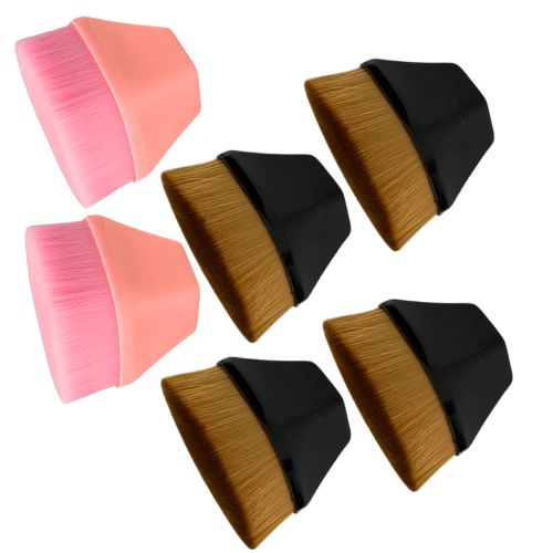 Pincel para Base Kabuki Mágico Hexagonal - Kit c/ 06 unid