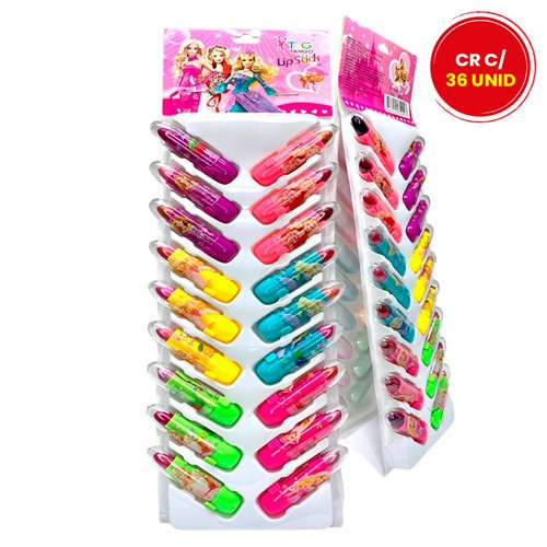 Mini Batom Bastão Infantil Lipstick Tango PL-90 - Cartela c/ 36 unid