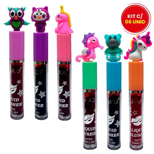 Blush Líquido Infantil Hudamoji L-403B - Kit c/ 06 unid