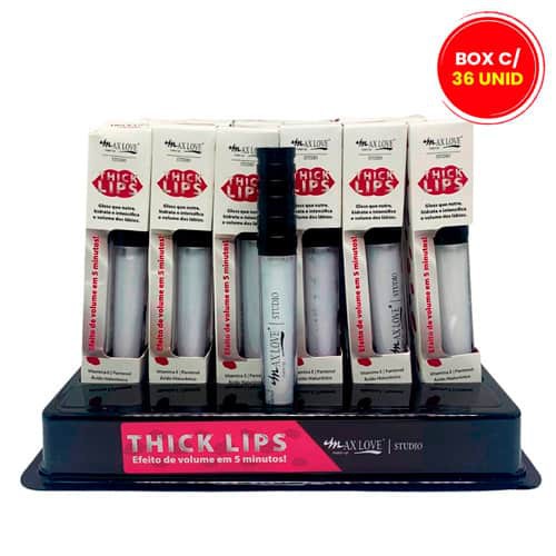 Gloss Thick Lips Efeito Volume Cor 205 Max Love - Box c/ 36 unid