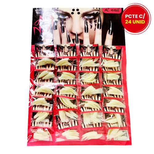Unhas Postiças Stiletto K. Nail KP24-004 - Pcte c/ 24 unid