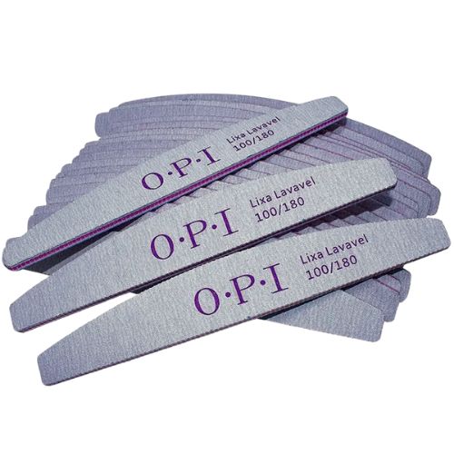 Lixa para Unha Lavável 100/180 O.P.I - Pcte c/ 24 unid