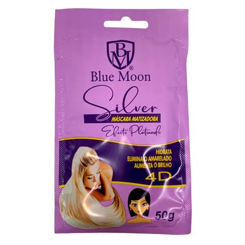 Máscara Matizadora Silver Efeito Platinado Blue Moon BM-505