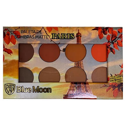 Paleta de Sombras Matte Paris Blue Moon BM-7802