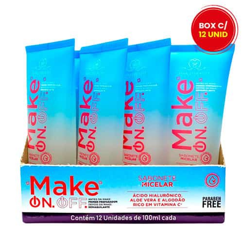 Sabonete Líquido Micelar Make On Off Phállebeauty PH020 - Box c/ 12 unid