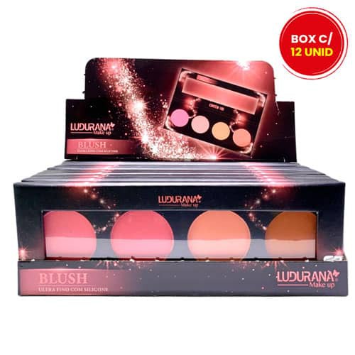 Quarteto de Blush Ultrafino com Silicone Ludurana B00219 - Box c/ 12 unid