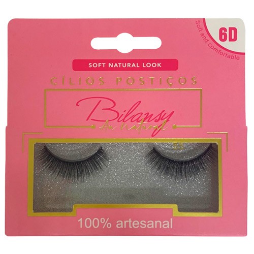 Cílios Postiços Soft Natural Look 6D-55 Bilansy BC075-10