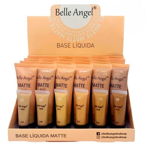 Base Líquida Matte Belle Angel B110 - Box c/ 24 unid