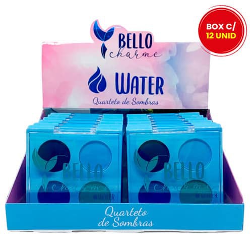 Quarteto de Sombras Water Bello Charme BC04 - Box c/ 12 unid