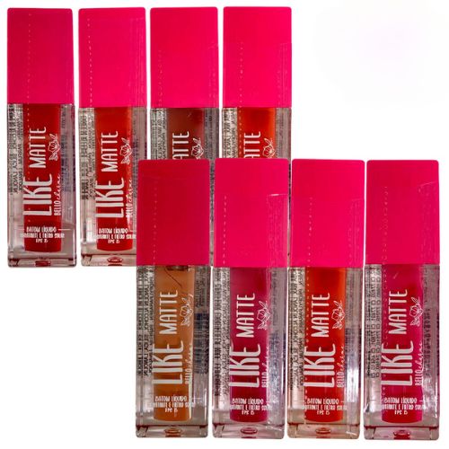 Batom Líquido Like Matte Bello Charme BC23 - Kit c/ 08 unid