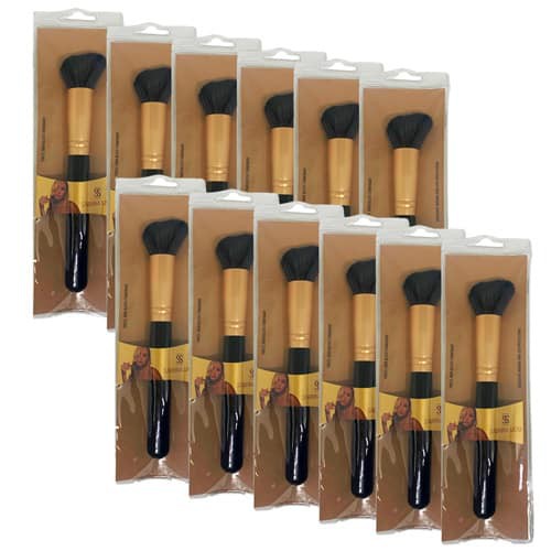 Pincel para Blush Chanfrado Sabrina Sato SS-1186 - Pcte c/ 12 unid