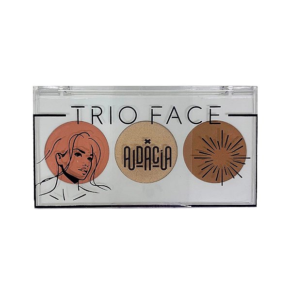 Trio de Blush, Iluminador e Contorno Face Cor 02 Audácia