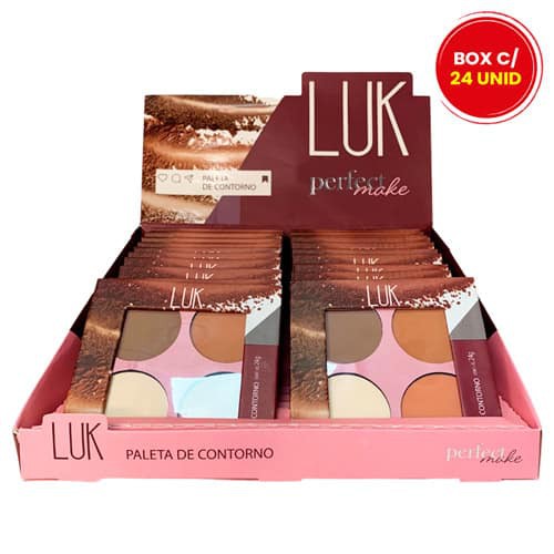 Paleta de Contorno Perfect Make Luk - Box c/ 24 unid