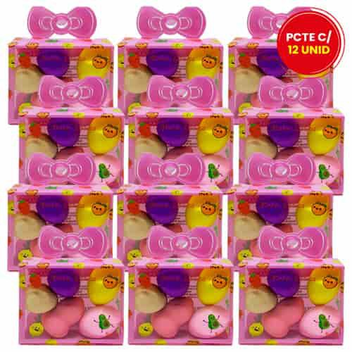 Kit com 05 Mini Esponjas Make Lolita ML1003 - Pcte c/ 12 unid